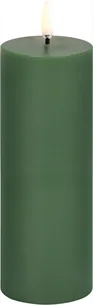 LED Pillar Candle, Olive Green, Smooth, 5,8x15,2 cm
