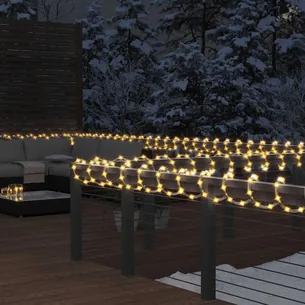 Lyskæde med 240 LED'er 10 m - varmt hvidt lys