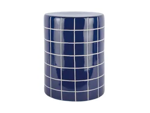 LEITMOTIV Side bord Retro Tiles high cobalt blue