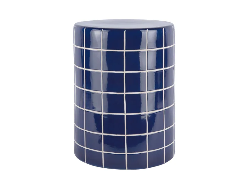 LEITMOTIV Side bord Retro Tiles high cobalt blue