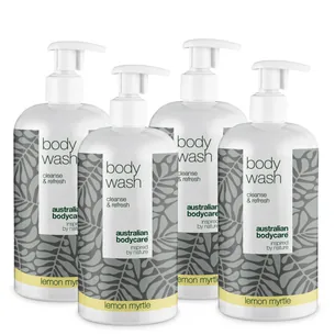 4 for 3 Tea Tree Body Wash 500 ml Lemon Myrtle - pakketilbud â Pakketilbud med 4 Body Wash (500 ml): Tea Tree Oil Lemon Myrtle