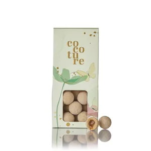 Cocoture æske i grøn med karamel chokoladekugler - 95-100g