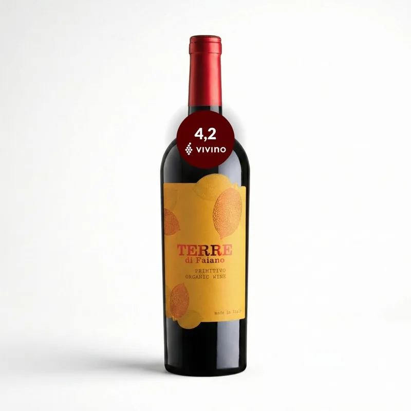 Terre Di Faiano Primitivo Salento Økologisk rødvin 2025, Puglia Italien