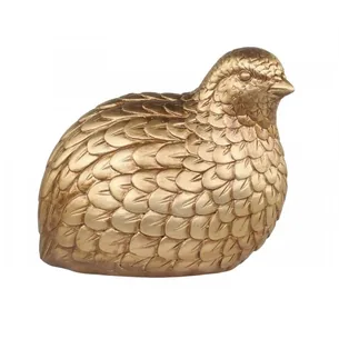 Dekorationsfugl i messing look - Chic Antique