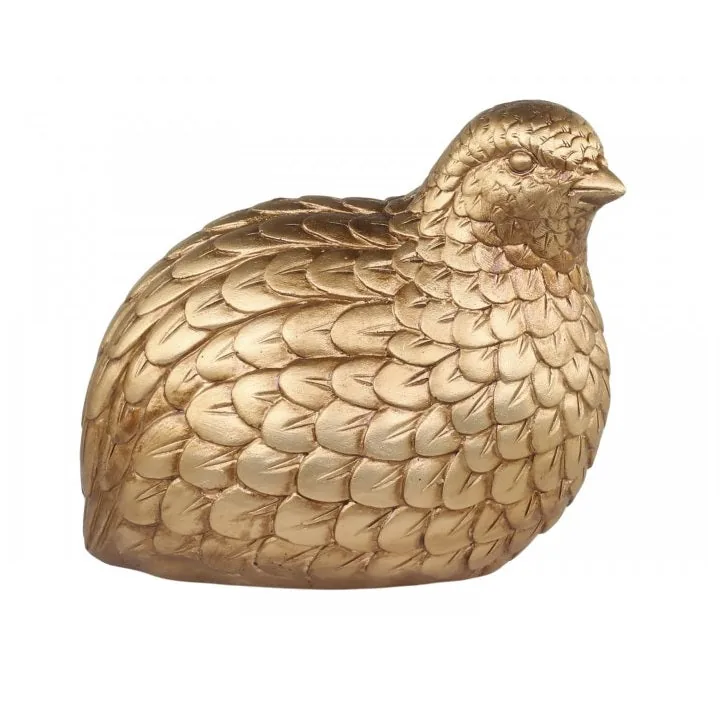 Dekorationsfugl i messing look - Chic Antique