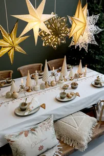 Aix Juledug med Ranke - Bomuld - Flere Størrelser - Chic Antique - 360 x 140 cm