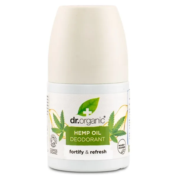 Dr Organic Hampeolie Deo Roll-on, 50 ml