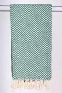Hamam Jenny Sildeben Vinter Grøn - 130 * 200 cm Plaid