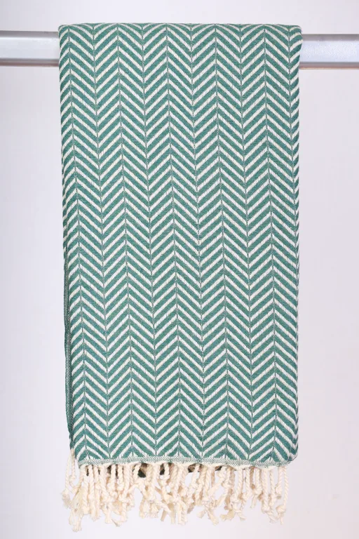 Hamam Jenny Sildeben Vinter Grøn - 130 * 200 cm Plaid