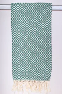 Hamam Jenny Diamond Vinter Grøn - 130 * 200 cm Plaid