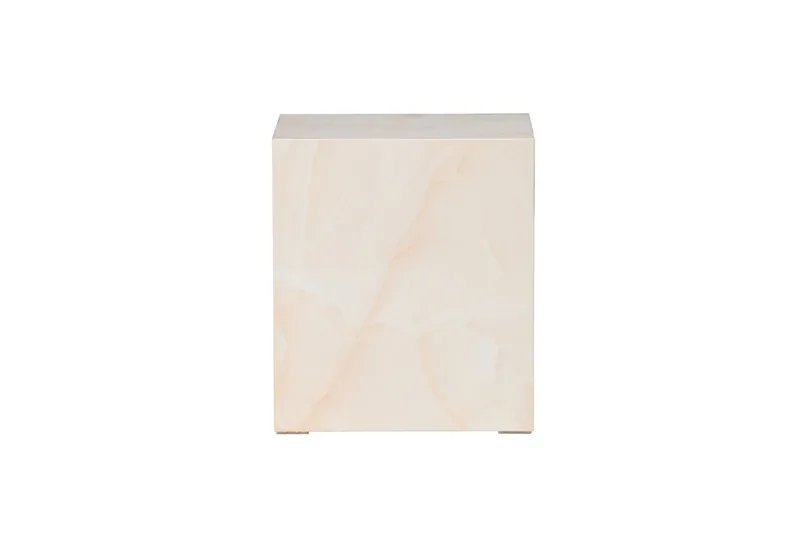 Venture Home York High Sofa bord - Light Yellow / Marble Look MDF