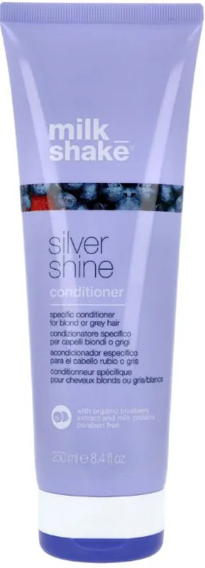 Milk_shake silver shine conditioner with organic blueberry extract and milk proteins 250ml