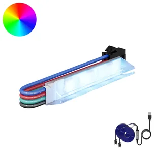 LED Strip Sort og flerfarvet Kobber og plastik  2, LED-strimmel med 2 grene