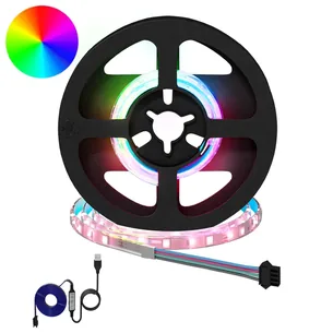 LED Strip Sort og Gennemsigtig Kobber og plastik