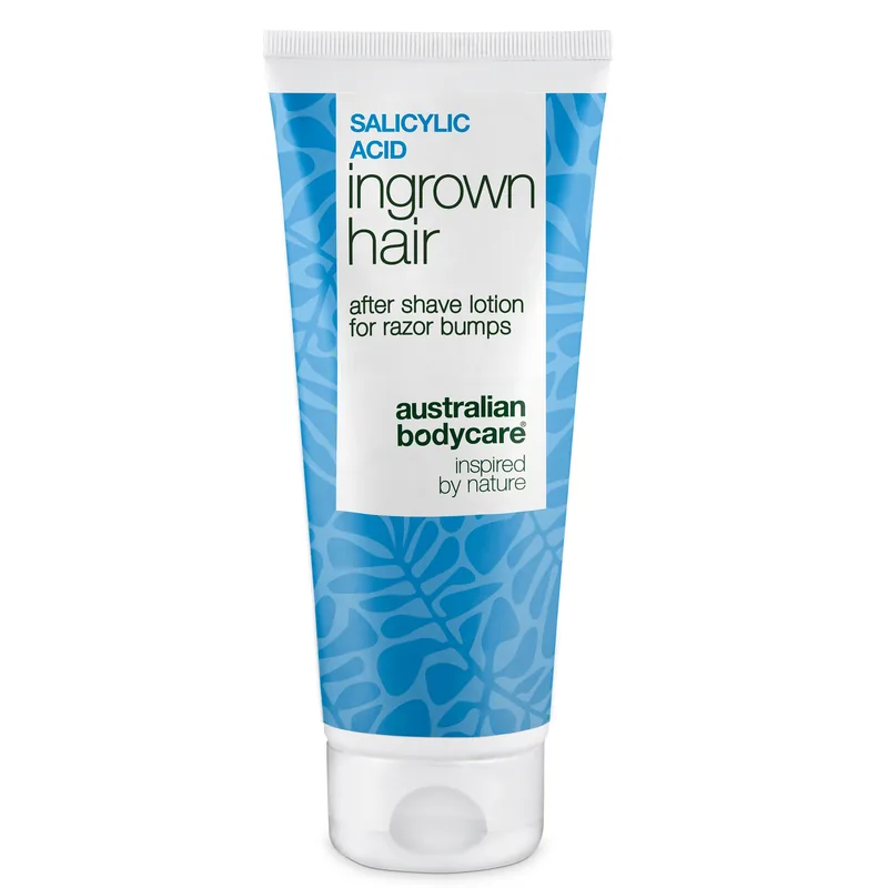 Salicylsyre Aftershave Lotion mod indgroede hår & knopper â Salicylsyre Aftershave Lotion beroliger irriteret hud og dæmper røde knopper. Fugtgivende efterbarbering baseret på salicylsyre og ectoin. - 1 stk.