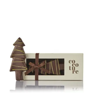 Cocoture marcipan juletræ i hvid æske - 80g
