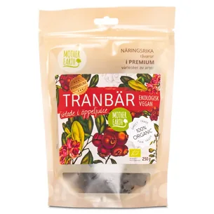 Mother Earth Tranebær Sødet i Æblejuice Øko, 250 g