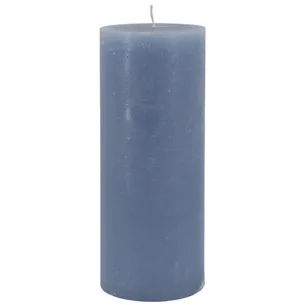 Macon Bloklys Rustik Sky Blue - Ø 10 cm H 30 cm - 150 Timer - Chic Antique