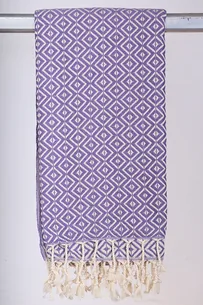 Hamam Jenny Diamond Lilla - 200 * 220 cm Sengetæppe