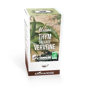 Timian te med citronverbena Økologisk - 18 breve - Aromandise
