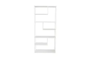 Venture Home - Staal bogreol, hvid 190 cm