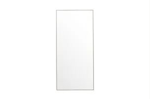 VENTURE DESIGN Orlando gulvspejl, rektangulær - spejlglas og beige aluminium (85x190)