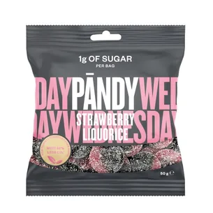 Pändy Candy, Strawberry/Liquorice, 50 g