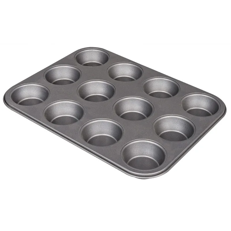 Muffins bageplade i kraftig kvalitet med non-stick belægning - Billig fragt
