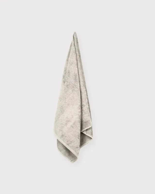 Bambus håndklæde sand 70x140cm