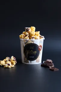 Popcorn med belgisk chokolade - NoCrap Gourmet