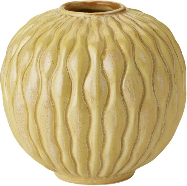 Knabstrup Solum Vase 8,5cm. - Ochre