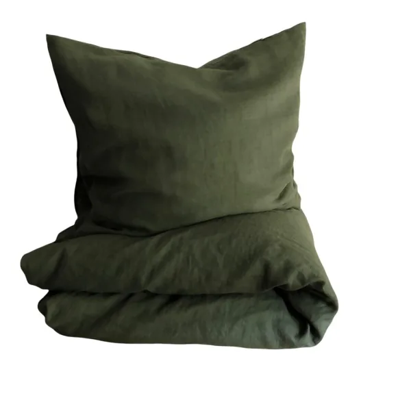 Hørsengetøj - Leaf - 140x220 / 50x60