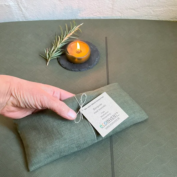 Leaf linen Øjenpude med Lavendel og Økologiske Rapsfrø