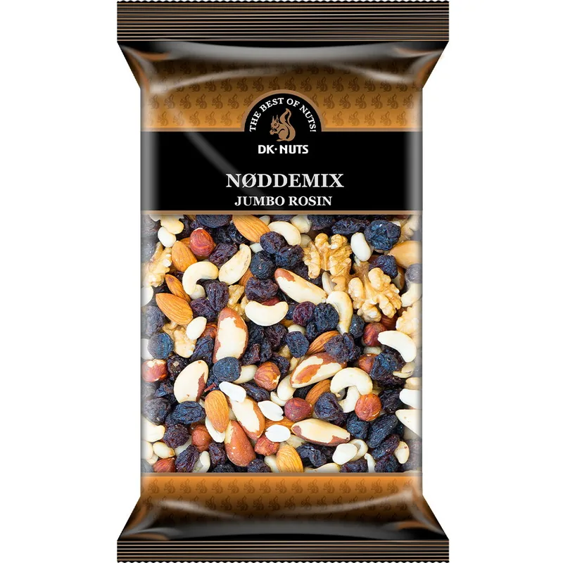 DK-Nuts Nøddemix med jumbo rosiner, stor pose