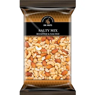 DK-Nuts Salty mix, stor pose (sort emballage)