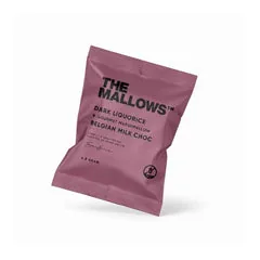 The Mallows - Lakrids & Mælkechokolade Skumfidus Flowpack, 50 stk.