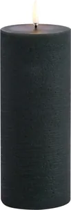 LED Pillar Candle, Pine Green, Rustic, 7,8 x 20,3 cm 4/24