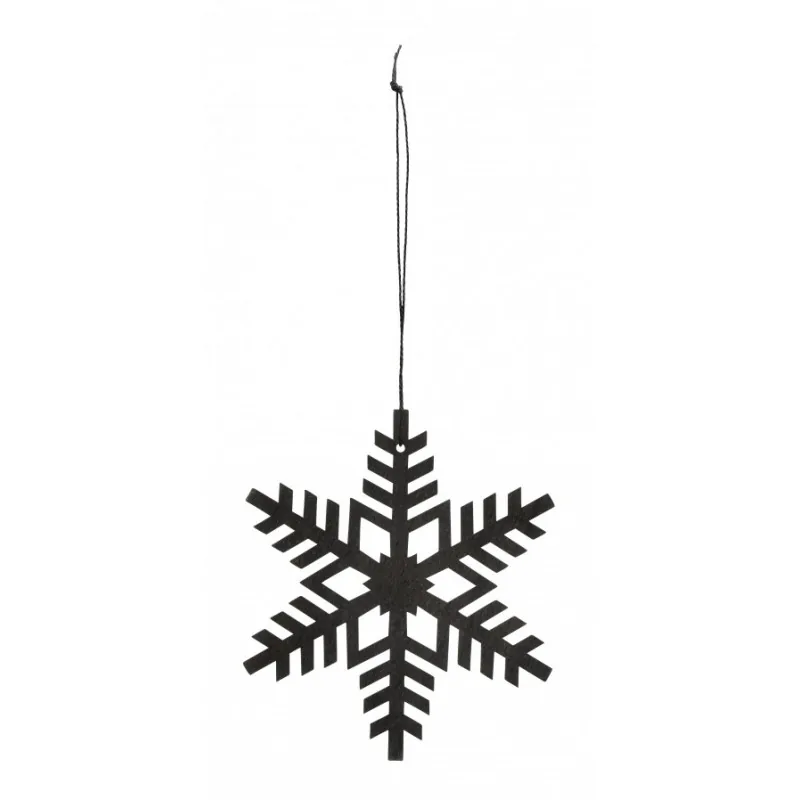 Snefnug sort m/ snor - Nordal - Dia: 12cm