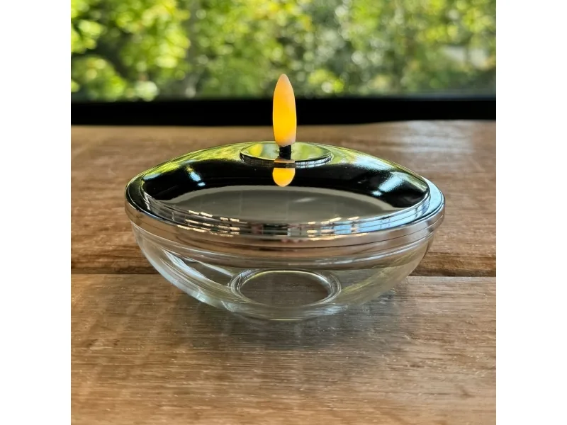 Sirius Lia Genopladelig Ø9,9cmxH5, Krom