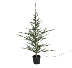 Kunstigt cedertræ, Nordic Winter, i potte, 120 cm