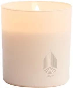 LED Rechargeable Glass Candle, Vanilla, 9,2x10,2 cm