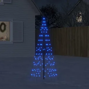 LED-juletræ til flagstang 180 cm 200 LED'er - blåt lys