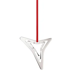 Georg Jensen jul 2021 juleornament - 3-sidet stjerne - Palladium  : Erling Christensen Møbler