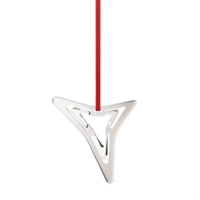 Georg Jensen jul 2021 juleornament - 3-sidet stjerne - Palladium  : Erling Christensen Møbler