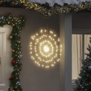 Starburst-lysdekoration 140 LED - varm hvid