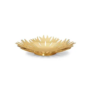 Georg Jensen jul 2020 isblomst skål, mellem - Stål belagt med 18 kt guld  : Erling Christensen Møbler