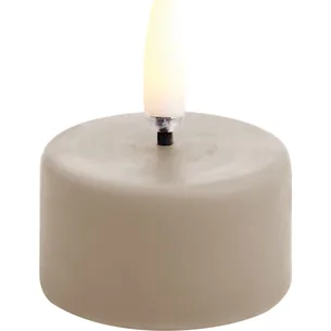 Uyuni LED fyrfadslys, batteri, beige