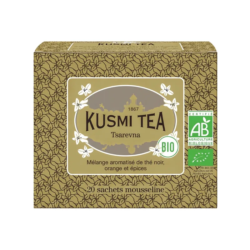 Organic Tsarevna Box of 20 Muslin tea Bags - 40g