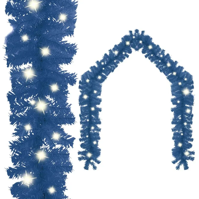 Juleguirlande med LED-lys 20 m - blå