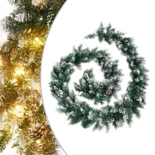 Juleguirlande med LED-lys 5,2 m - grøn